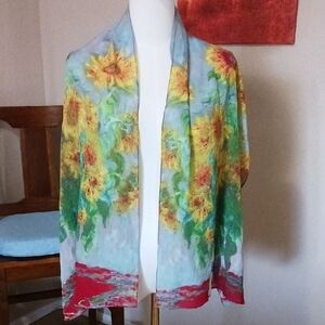 THINK MOTHER'S DAY!! Smithsonian Institute Collection- Vibrant Silk Scarf